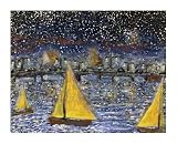 Cars Going over Bridge by Peter Sickles 34.00X27.62. Art Poster Print