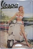 Produkt-Bild: VESPA BIKINIGIRL NOSTALGIE BLECHSCHILD NEU STABIL VS165