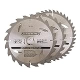 Silverline 801292 Circular Saw Blades 184mm 20 24 & 40 Teeth Tct 3 Pack Tools