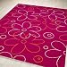 Kitchen & Housewares : Flash Bight Pink Large Kids Rug 115cmx160cm