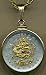 Liberia $1 Coin Year of the Dragon 2000 Two Tone Gold Filled Bezel Coin Pendant with 18 Necklace