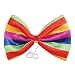 Beistle 60340 Jumbo Rainbow Bow Tie, Multicolor