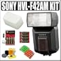 Sony HVL-F42AM High Power Digital Flash for Sony Alpha DSLR Cameras + Accessory Outfit - Sony ASONHVLF42K1