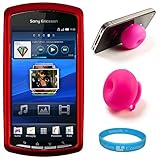 Metallic Red 2 Piece Crystal Hard Snap-On Protector Case for Sony Ericsson  ....