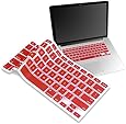 IVEA Keyboard Silicone Cover Skin for New Aluminum Unibody Macbook Pro 13, 15, 17 inches -FIT ALL (RED)