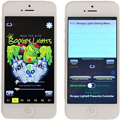 Boogey Lights Fireworks Multi-Function Bluetooth 4.0 Wireless Remote Control