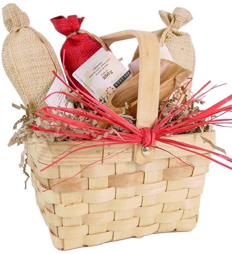 Sweet power gift assortment basket 3 flavored sugars French gourmet by Touch of Europe Gift Baskets