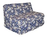 Slipcover for Full Size E-Frame in Oahu Blue - Deco Pleated - 33-1414-681