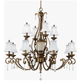 Thomas Lighting Medicis Two-Tier Chandelier by Thomas Lighting