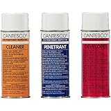 CANTESCO K801S Dye Penetrant Kit, Solvent Removable, 12 Can Kit