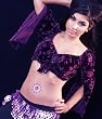 Royal Purple Burnout Velvet Top