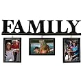 Family Wood Word 3-Frame Set - Black (4x6")