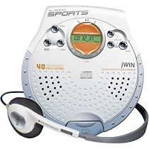 Weather-resistant Personal CD Player with 40-SECOND Asp