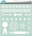 Heidi Swapp Arrow Stencil, 12 by 12-Inch