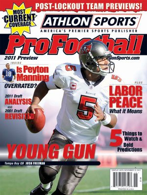 2011 Athlon Sports NFL Pro Football Magazine Preview- Tampa Bay Buccaneers Cover