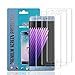Samsung Galaxy Note 7 Screen Protector(3 PACK), Qosea Full Coverage[Edge to Edge] Explosion-proof Scratch Resistant Ultra-thin Crystal Clear film for Samsung Galaxy Note 7 Smartphone