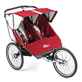 Baby Jogger Performance Series Double Jogging Stroller in Red/Silver 68723