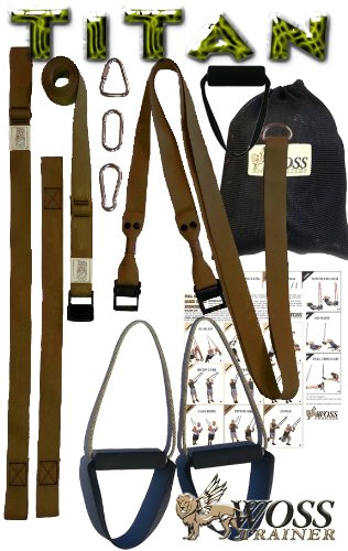 WOSS Titan Suspension Trainer, Brown, (1 1/2