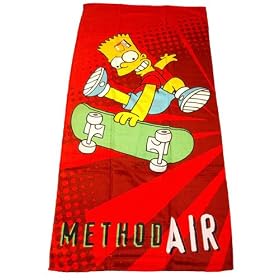 Simpsons Towel Bart 'Method Air' Design Printed