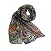 Ammazona Fashion Women Girl Chiffon Printed Silk Long Soft Scarf Shawl Scarf (Navy)