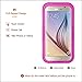 Galaxy S6 Waterproof Case, iThroughTM 20ft Waterproof, Dust Proof, Snow Proof, Shock Proof Case with Silicone Membrane Touched Screen Protector, Protective Carrying Cover Case for Galaxy S6 (M)