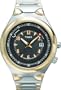 Timex 2H721 Men's Easy Set Alarm Gold-Tone and Silver-Tone Bracelet Watch with Date Display and Indiglo Night Light
