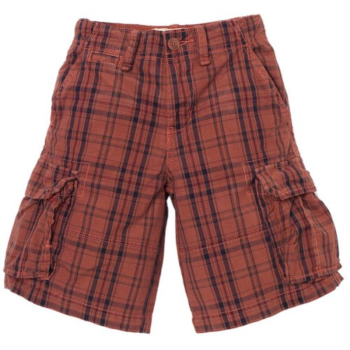 over-dyed plaid shorts