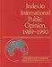 Book Index to International Public Opinion, 1989-1990