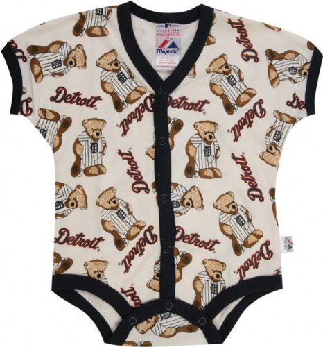 Detroit Tigers Baby All-Over Print French Creeper