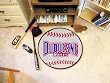 Duquesne Univ Baseball 29" Round Floor Mat (Rug) - Duquesne Dukes NCAA College Athletics