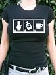Titmouse Stoned Drunk and Sober T-Shirt, Womens