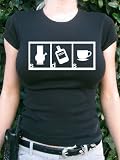 Titmouse Stoned Drunk and Sober T-Shirt, Womens