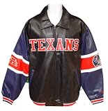 Houston Texans Pleather Varsity Jacket with
