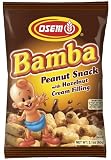 Osem Bamba Peanut Snack with Hazelnut Cream Filling, 2.1-Ounce Packages (Pack of 18)
