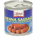 Libby`s Vienna Sausages Made with Chicken, Beef, and Pork in Chicken Broth Eighteen 5 Ounce Cans