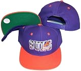 Phoenix Suns Wave Purple/Orange Two Tone Snapback Adjustable Plastic Snap Back Hat / Cap