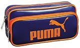 PUMAダブルファスナーペンケース ネイビーオレンジ