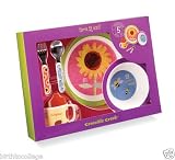 Garden Gift Set with Plate, Bowl, Cup, Spoon, and Fork