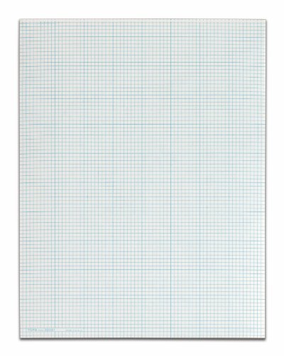 Tops Section Pads, 8 Squares, Quadrille Rule, Letter, White, 50 Sheets per Pad 