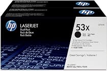 HP Laserjet 53X Black Dual Pack (53X) Cartridge in Retail Packaging (Q7553XD)