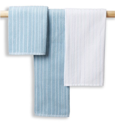 3 Ribbed Hand Towels