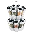 Trudeau 16-Bottle Spice Rack - Chrome Accents