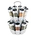 Trudeau 16-Bottle Spice Rack - Chrome Accents