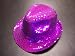 Sequin Covered Fedora / Purple / Red Hat Lady Society