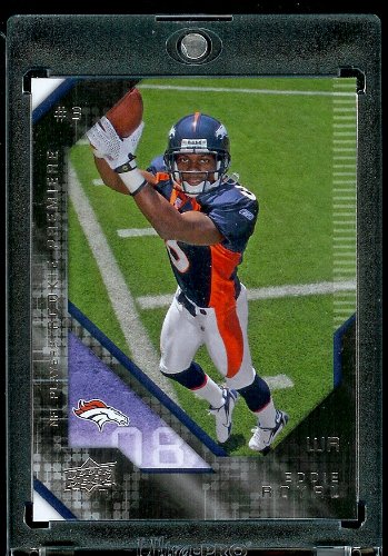 2008 Upper Deck (UD) Rookie Premiere # 25 Eddie Royal RC - Rookie Card - Denver Broncos - NFL Trading Card - In Protective Scew Down Display Case