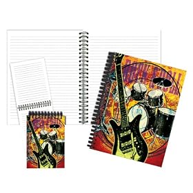 Vintage Rock & Roll Journal and Memo Pad - 140 Pages/Book (8.25x10.5")