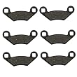 2009-2011 Polaris 550 XP Sportsman EPS Kevlar Carbon Front & Rear Brake Pads
