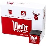 Master Billiard Cue Chalk Box, 12 Cubes
