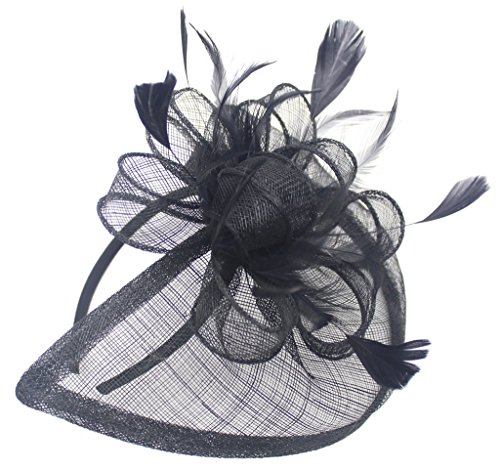 Womens Formal Party Fascinator Hat with Headband for Cocktail