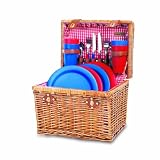Picnic Time Oxford Basket with Casual Picnic Service for Four